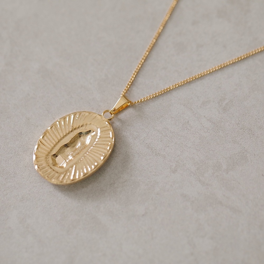 Virgin Mary Necklace | 18k Gold Filled - Picture 3 of 5